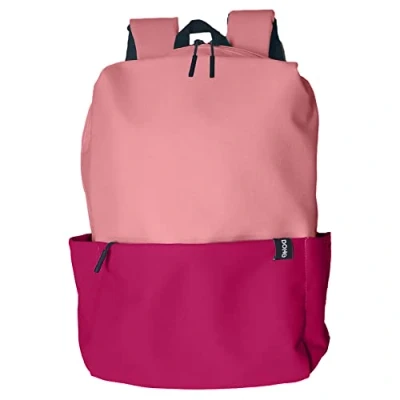 Imagen de Dohe Mochila Escolar 5 Bolsillos (1 para Ordenador Portátil), Tamaño Grande, Tirantes y Espalda Reforzados, Estudiantes, Material DUO Rosa