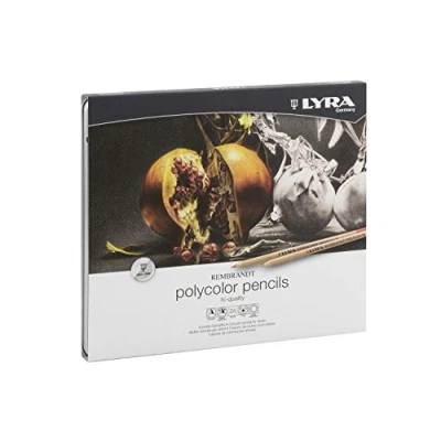Imagen de LYRA Rembrandt Polycolor, Lápices de colores para Bellas Artes, redondo, Estuche Metal, surtidos, 24 unidades