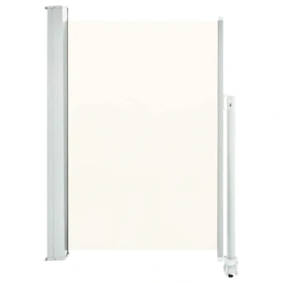 Imagen de vidaXL Toldo Lateral Retráctil de Patio 120x300 cm Crema Cenador Carpa Pérgola