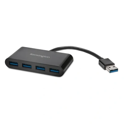 Imagen de Kensington Hub con 4 puertos USB 3.0, Velocidad de transferencia hasta 5 Gb/s, Compatible HP, Dell, Windows y Mac