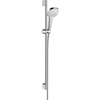 Imagen de Hansgrohe 26591400 Croma Select E Multi set de ducha, 0,90m, 3 tipos chorro, ahorro agua, blanco/cromo