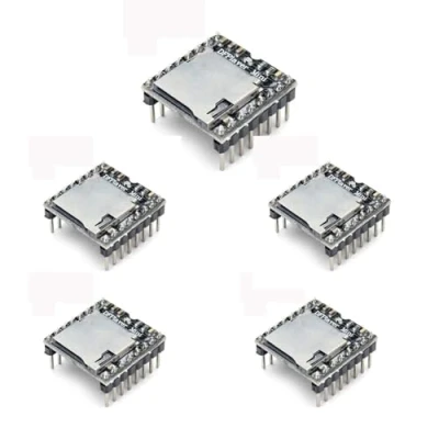 Imagen de 5pcs Mini MP3 Player DFPlayer Master Module Compatible con Arduino Soporte TF Card y USB Flash Drive