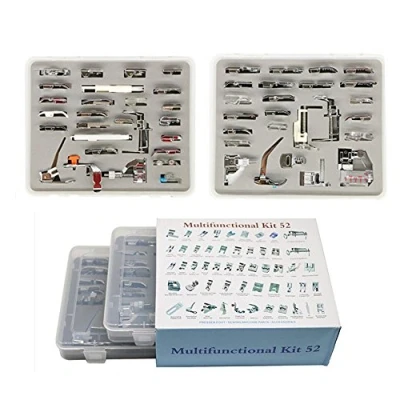 Imagen de Kit De 52 Prensatelas Para Máquina Coser Doméstica. Válido Casi Todos Los Modelos: Singer, Alfa, Sigma, Bernette, Husqvarna Y Muchos Más