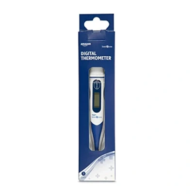 Imagen de Amazon Basic Care Termómetro digital, Azul