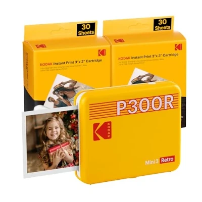 Imagen de KODAK Impresora Fotográfica Mini 3 Retro P300RY60 Amarillo