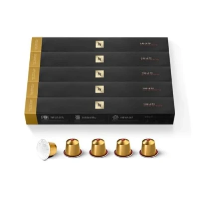 Imagen de Nespresso Original Cápsulas de Café Descafeinado Volluto, 50 para Máquina Café, Cafetera, Tueste Ligero, Mezcla Dulce y Afrutada