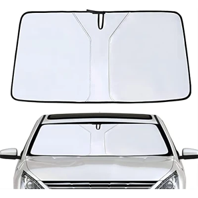 Imagen de PEKMAR Apto para Subaru XV 2018 2023, Parasol Coche Delantero, Plegable Coche, Delantero el Calor y la protección UV,Silver