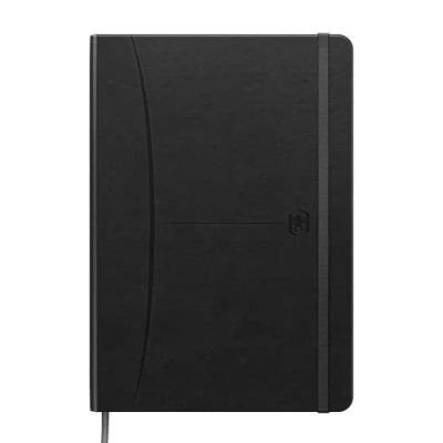 Imagen de Oxford Signature, Cuaderno A5 a Rayas, Tapa Extradura Cosida, 80 Hojas, Color Negro