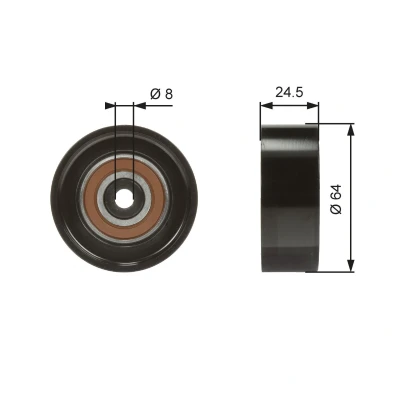 Imagen de GATES FleetRunner Micro V Kit T38097 Rodillo Guia AUDI: A4 B6 Avant, B7 A8 D2, VOLKSWAGEN: Passat B5 GP Berlina
