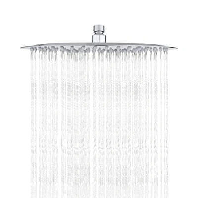Imagen de Ibergrif M20299 Rociador para Ducha Redondo, Alcachofa de Acero Inoxidable, Plata, 30 cm