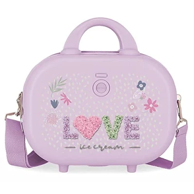 Imagen de Enso Love Ice Cream Neceser Adaptable con Bandolera Morado 29x21x15 cms Rígido ABS 9,14L 0,8 kgs
