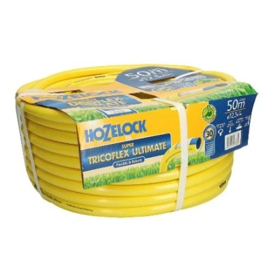 Imagen de Manguera Hozelock Tricoflex 3/4&quot;, 50 m, Hozelock, Amarillo Adecuado para Ganado Vacas Cerdos Porcino Avicultura Cabras Ganadería