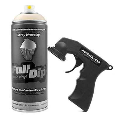 Imagen de AutoFullCar Full Dip Spray Vinilo Líquido 400 ml con Adaptador (Beige)