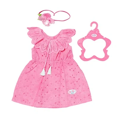Imagen de BABY born Trendy Flowerdress Fits Dolls up to 43cm Set Includes Dress, Headband and Hanger Suitable for Children Aged 3+ Years 832684 Multicolor