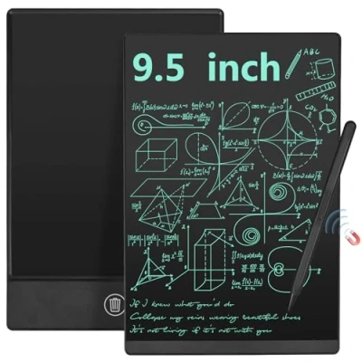 Imagen de Czemo Pizarra de Escritura LCD 9,5 Pulgadas, Reutilizables Tableta Adultos, Mágica Digital Portátil para Oficina, Notas, Agenda, Aula, Bocetos, Monocromo