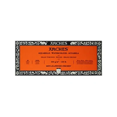 Imagen de Unbekannt Arches 1795081 Bloc para Acuarelas, Madera, Color Blanco, 25 x 10 1 cm