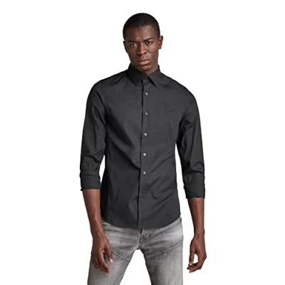 Imagen de G Star Dressed Super SLIM Camisa, Hombre, Talla: Small, Dk black