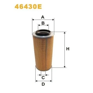 Imagen de WIX FILTERS 46430E Filtro de aire 335mm 150mm Cartucho filtrante MAGIRUS DEUTZ: D Series