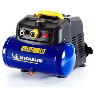 Imagen de MICHELIN Compresor de Aire CA ‎1129981037 1.5 HP 8 Bar 6L Capacidad Silencioso Portátil Sin Aceite