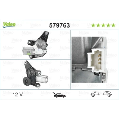 Imagen de VALEO 579763 Motor del Limpiaparabrisas 12 posterior para dirección izquierda/derecha ORIGINAL PART RENAULT: LAGUNA 2 Grandtour