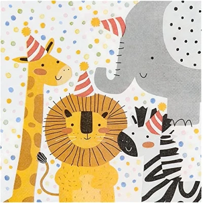 Imagen de Set 20 paper napkins Safari (33 x 33 cm)