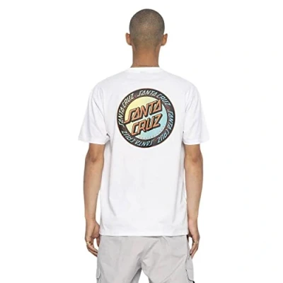 Imagen de Santa Cruz Loud Ringged Dot Camiseta para hombre, color blanco, talla L, Blanco
