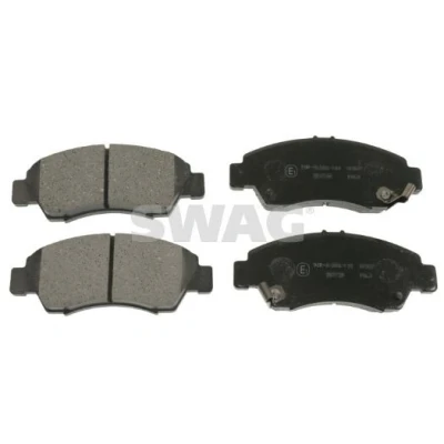 Imagen de SWAG 85 91 6303 Juego de pastillas freno Eje delantero con avisador acústico desgaste HONDA: Civic 6 Hatchback, Jazz 2, V Hatchback