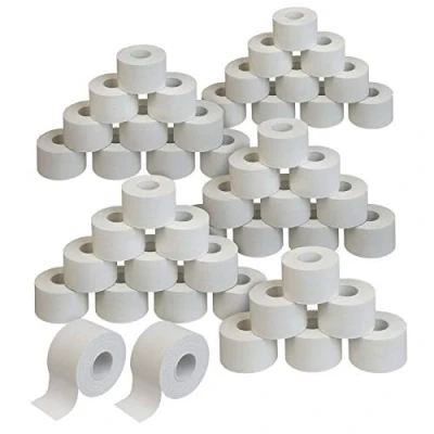Imagen de ALPIDEX 48 x Cinta Adhesiva Deportiva 3,8 cm 10 m Blanco Sport Tape 100% Algodón Inelástica Balonmano Fútbol Voleibol Escalada