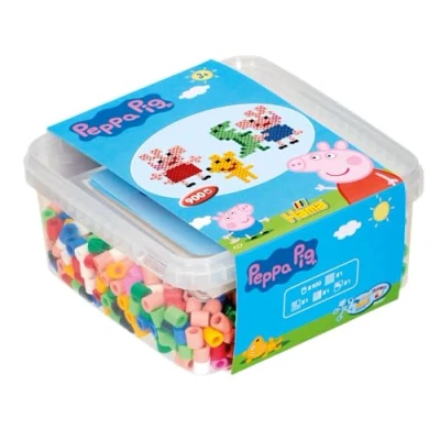 Imagen de HAMA Caja de Peppa Pig, cuentas para planchar talla Maxi Ocio creativo