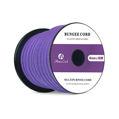 Imagen de Abma Cord Cuerda Elástica 6mm 10M de Lona Goma Tensora Expansora Púrpura
