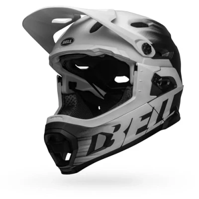 Imagen de BELL Casco Super Dh MIPS MTB, Unisex, Negro Mate y Blanco, S (52 56 cm)