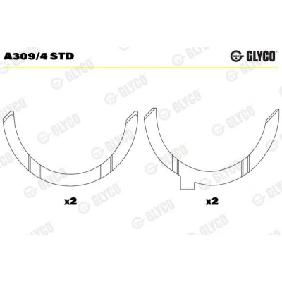 Imagen de GLYCO A309/4 STD Disco distanciador, cigüeñal