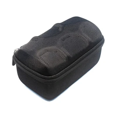 Imagen de Ralondbey reloj para funda, almacenamiento portátil reloj, 2 ranuras, de viaje, caja con fieltro suave, Plástico