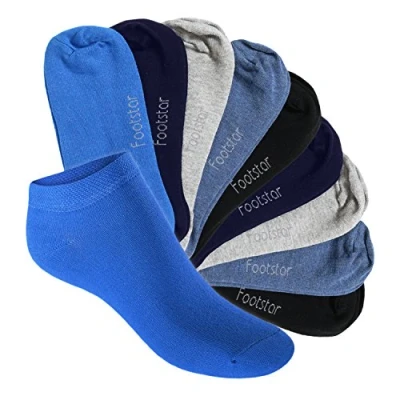 Imagen de Footstar Sneak it Calcetines cortos para niños (10 pares), Jeanstöne, 35 38