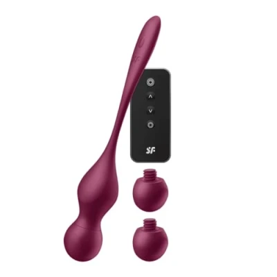Imagen de Satisfyer Love Birds Vary Connect App PlatanomelónVino tinto