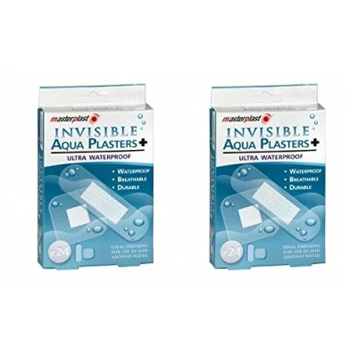 Imagen de Masterplast Invisible Aqua yesos x 2 unidades 48 pulgadas en total.