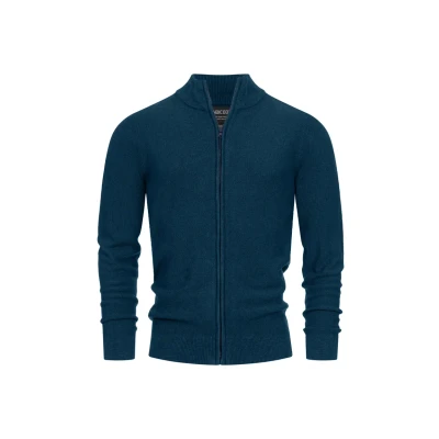 Imagen de Indicode Hombres INWestmoon Cárdigan con Cuello Alto Navy S