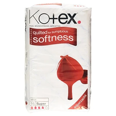 Imagen de Kotex Maxi Toallas sanitarias, 16 por paquete, unidad