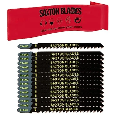 Imagen de Saxton T144D Juego de 15 hojas para sierra calar Bosch, Dewalt, Hitachi, Makita, Festool, Milwaukee, etc