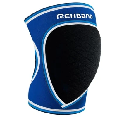 Imagen de Rehband rodilleras para voleibol, balonmano y deportes de interior, neopreno cómodas ajustadas, mujeres hombres, Color:Azul, Talla:XS