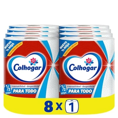 Imagen de Colhogar Paratodo Jumbo 8x1 AHORA con media hoja 8 Rollos 5440 usos