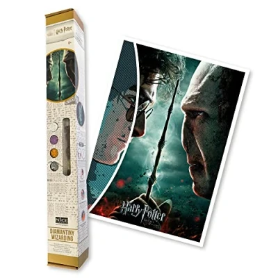 Imagen de DIAMANTINY Harry Potter Wizarding Art Big Reliquias de la Muerte Kit crea el mosaico, Actividad arte cristal, Diamond Painting, 1 Canvas 50 x 70 cm