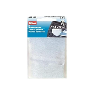 Imagen de Prym Trouser Pockets, Algodón, White, Talla única, 2