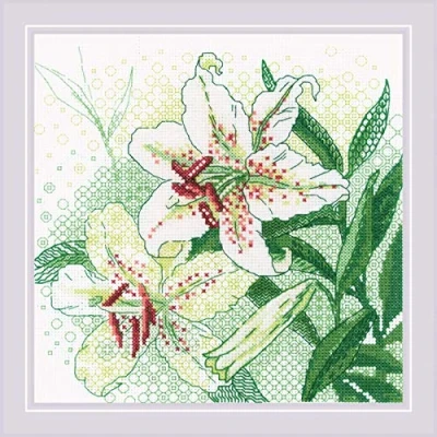 Imagen de Riolis Blackwork Kit de Punto Cruz, Multicolor, 20 x cm