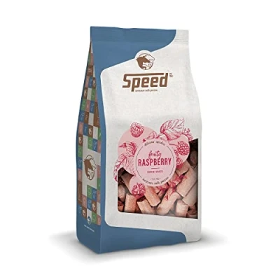Imagen de Speed Delicious speedies Raspberry, golosinas para Caballos con Sabor a Frambuesa, Aperitivo afrutado Cada Caballo, los Mejores Ingredientes, Simplemente práctico (1 kg)