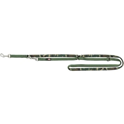Imagen de TRIXIE Premium Ramal con Acolchado de Neopreno, ML, Camuflaje/Verde Selva, 2,00 m/20 mm