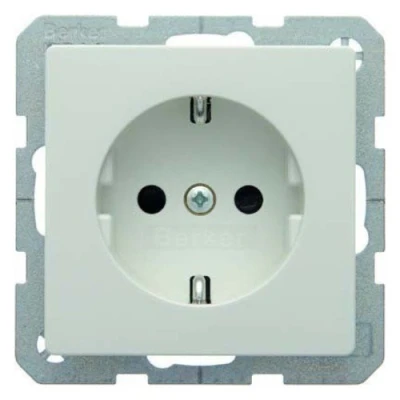 Imagen de Berker 47236089 Steckdose SCHUKO Q.1 polarweiß, samt