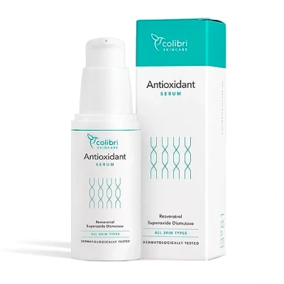 Imagen de colibri skincare ANTIOXIDANT Serum (30ml) Facial, Anti Envejecimiento y Tratamiento de Hiperpigmentación, Suero Alta Dosis con efecto antioxidante, Eliminador antimanchas facial