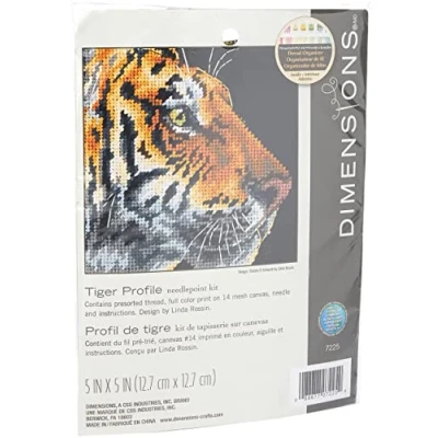 Imagen de Dimensions Perfil de Tigre, Lona algodón, Multicolor, by The Yard