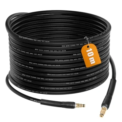 Imagen de MoPei 10M Manguera de Alta presión para Karcher Hidrolimpiadora K2 K3 K4 K5 K6 K7, H 9 Q Quick Connect con Conectores Latón KNOFER